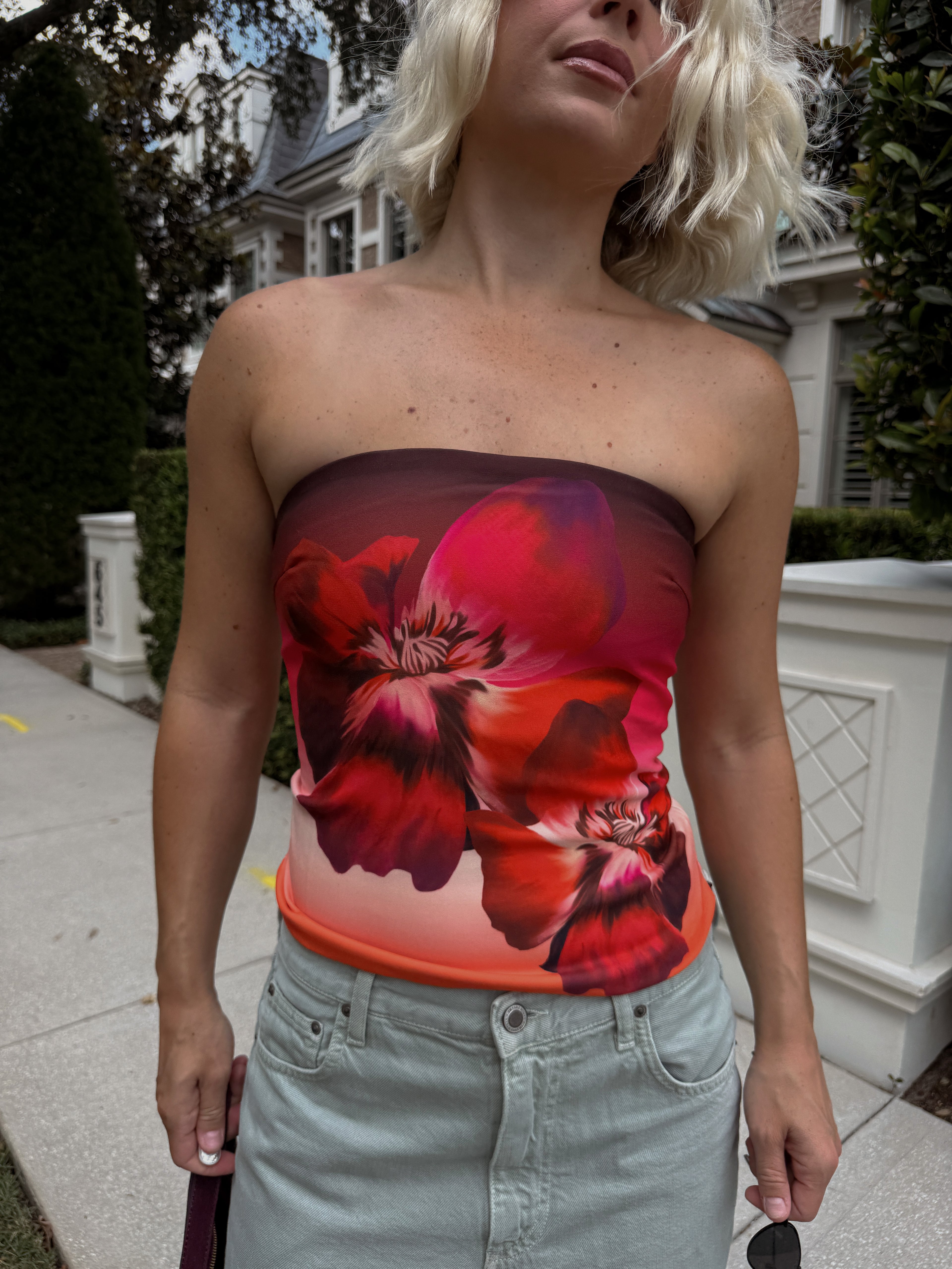 Mahina Bustier - Ruby Flower