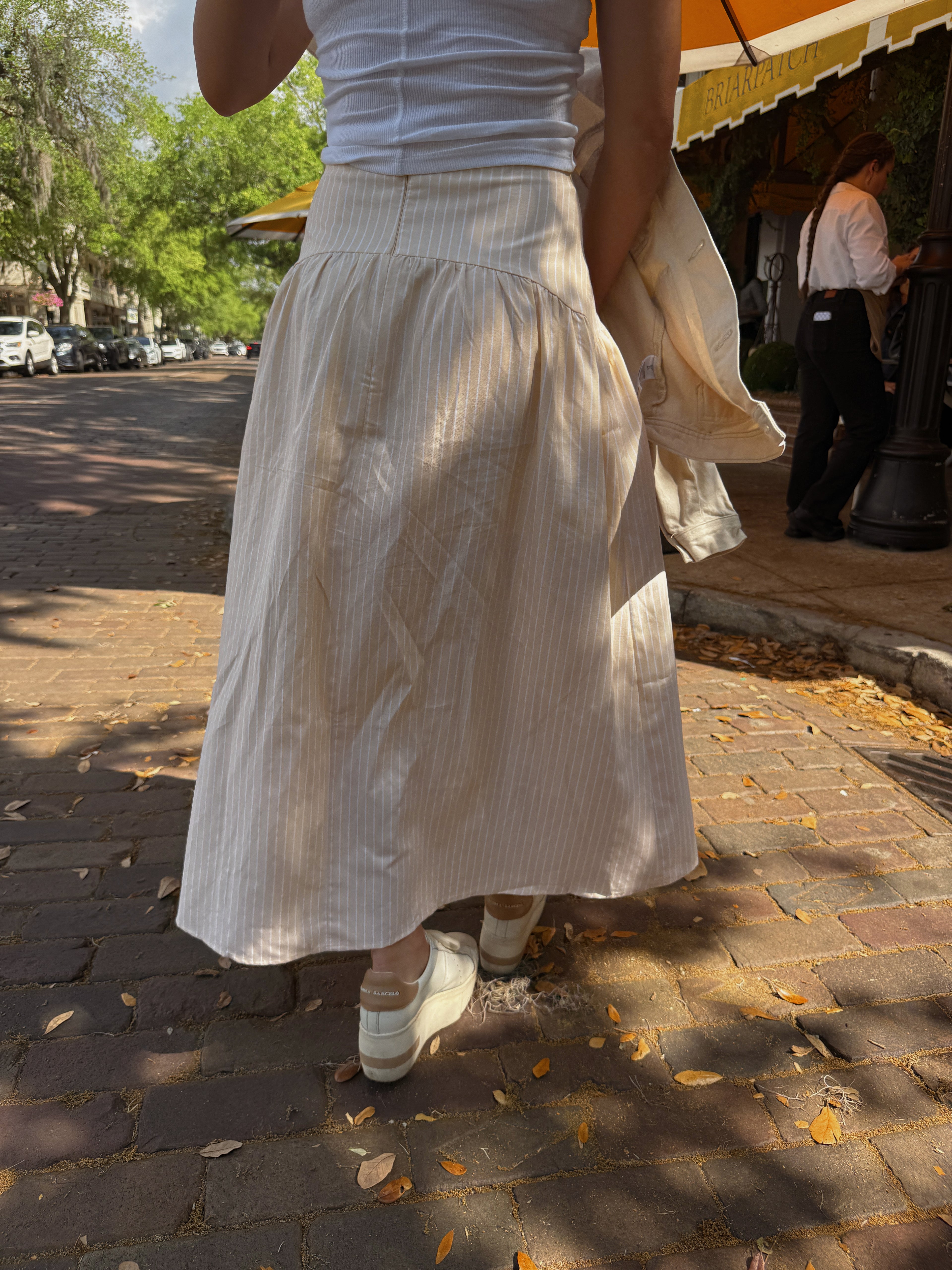 Lola Flared Maxi Skirt - Buttermilk