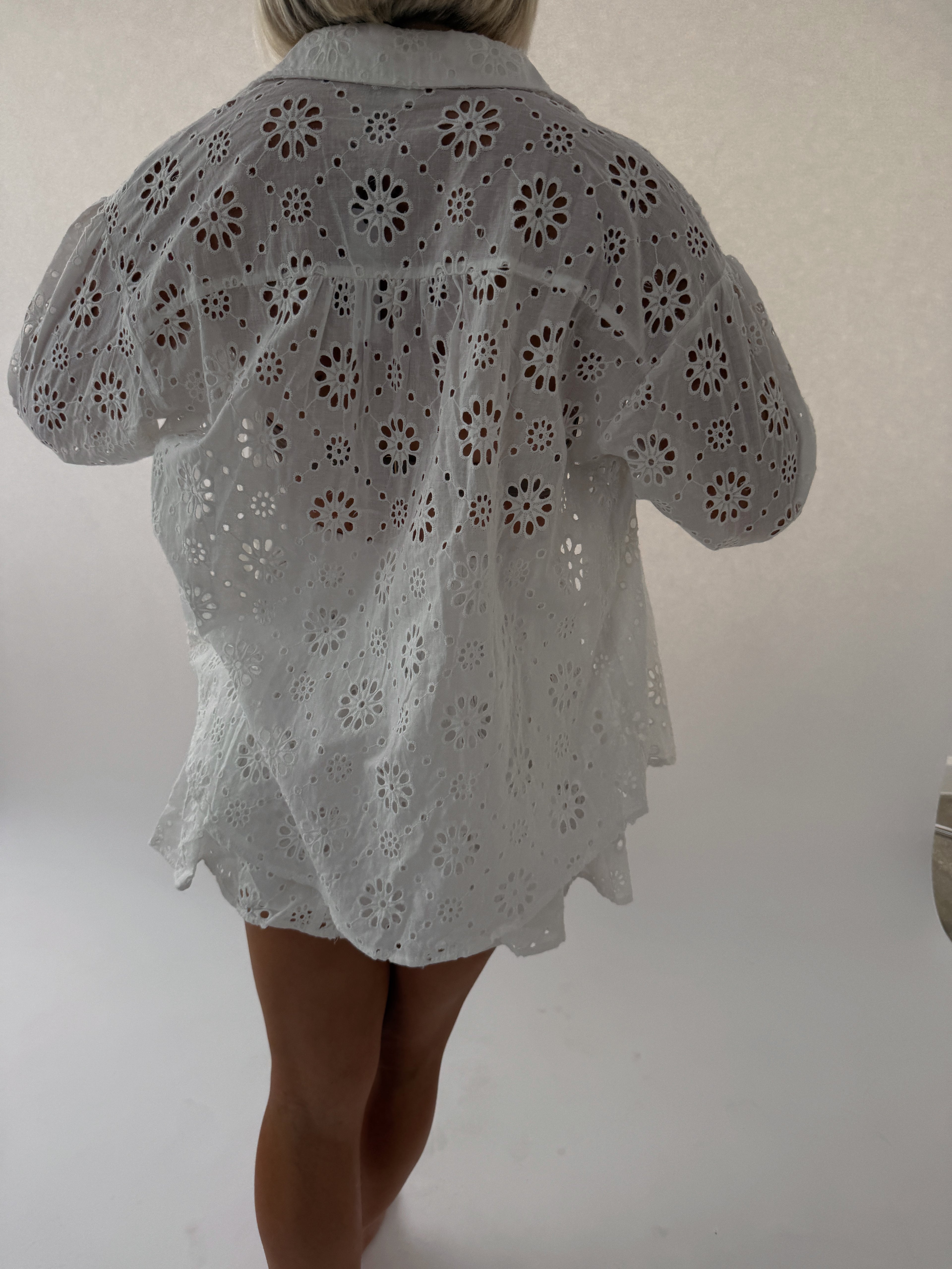 Skipper Eyelet Floral Skirt Set