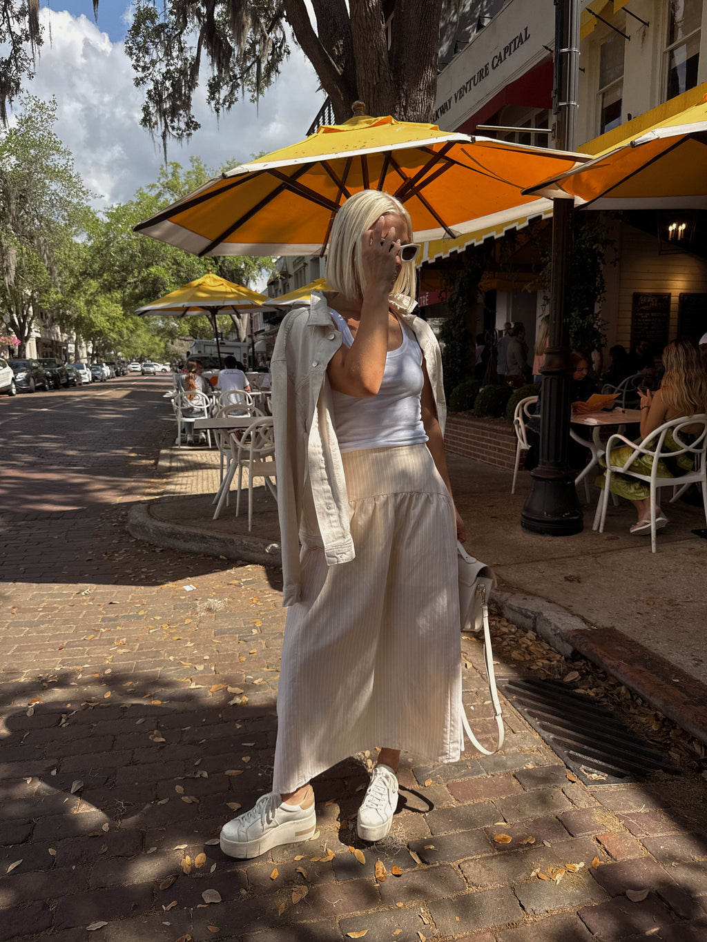 Lola Flared Maxi Skirt - Buttermilk