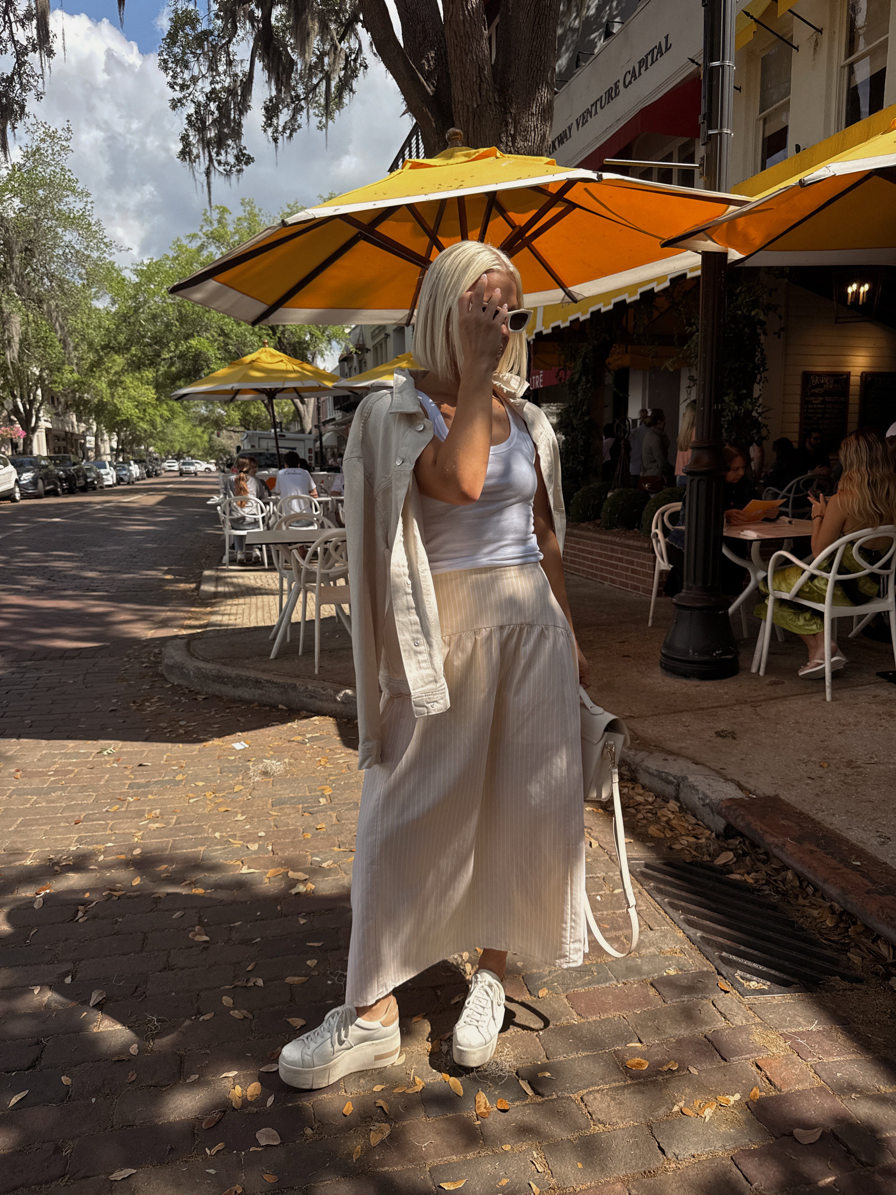 Lola Flared Maxi Skirt - Buttermilk