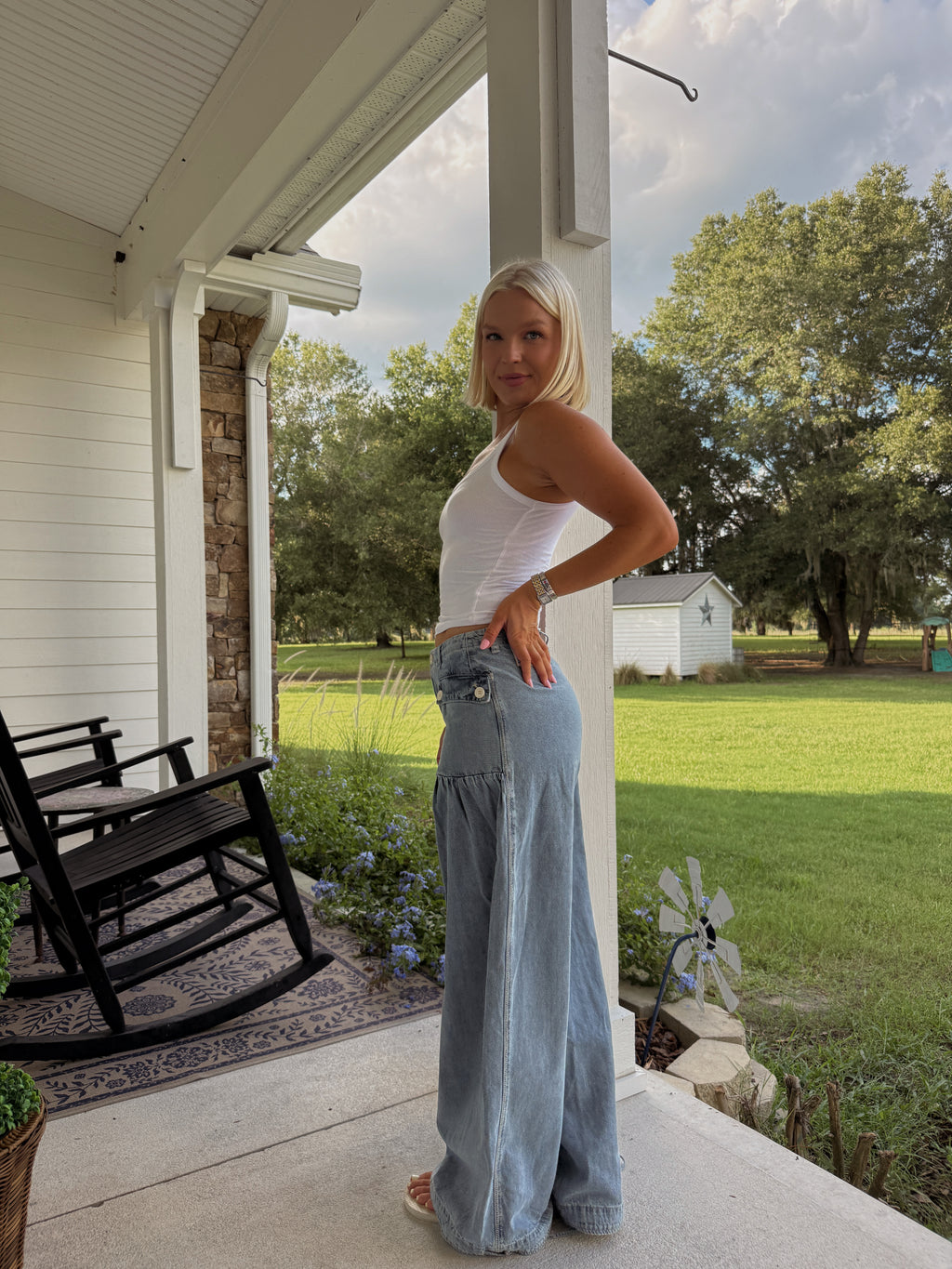 Marigold Wide Leg Jeans - Denim