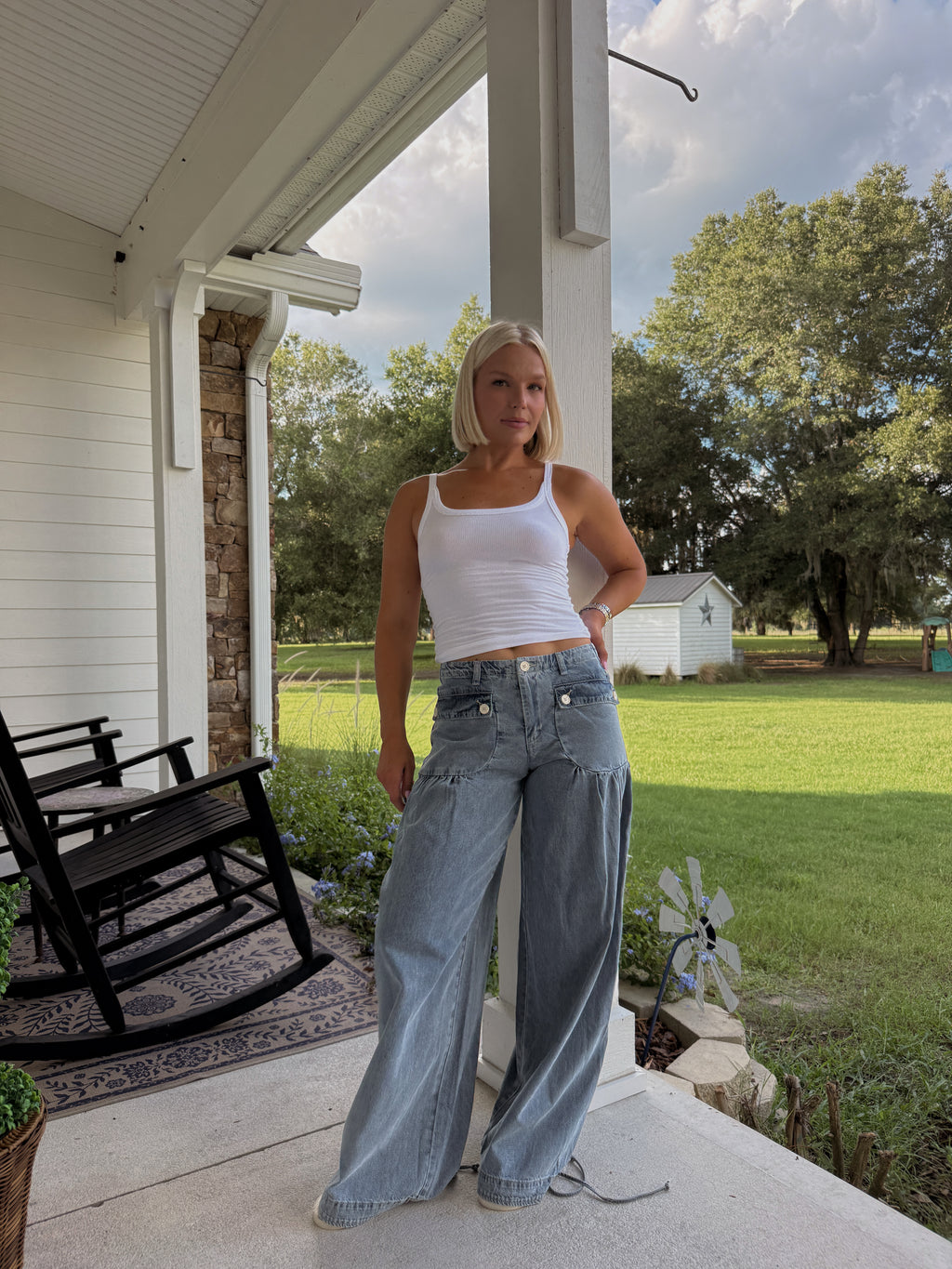 Marigold Wide Leg Jeans - Denim