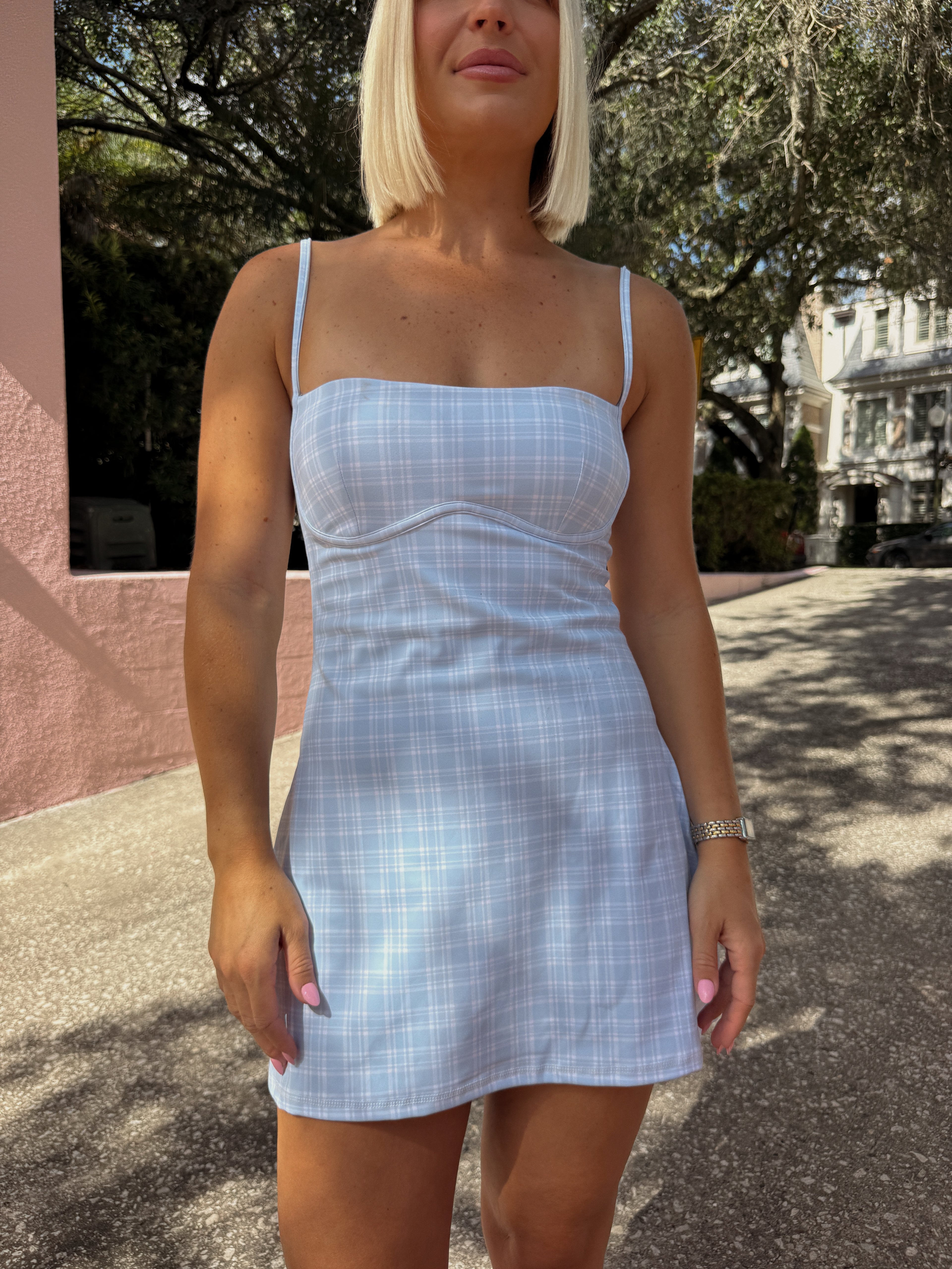 Paige Plaid Athletic Skirtsie