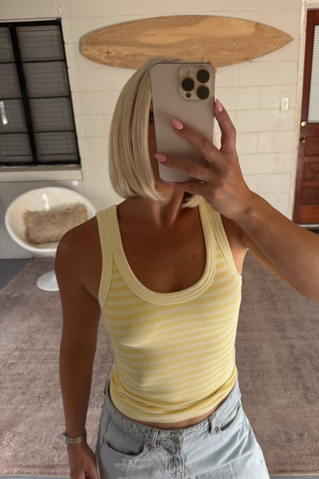Reversible Striped Tank
