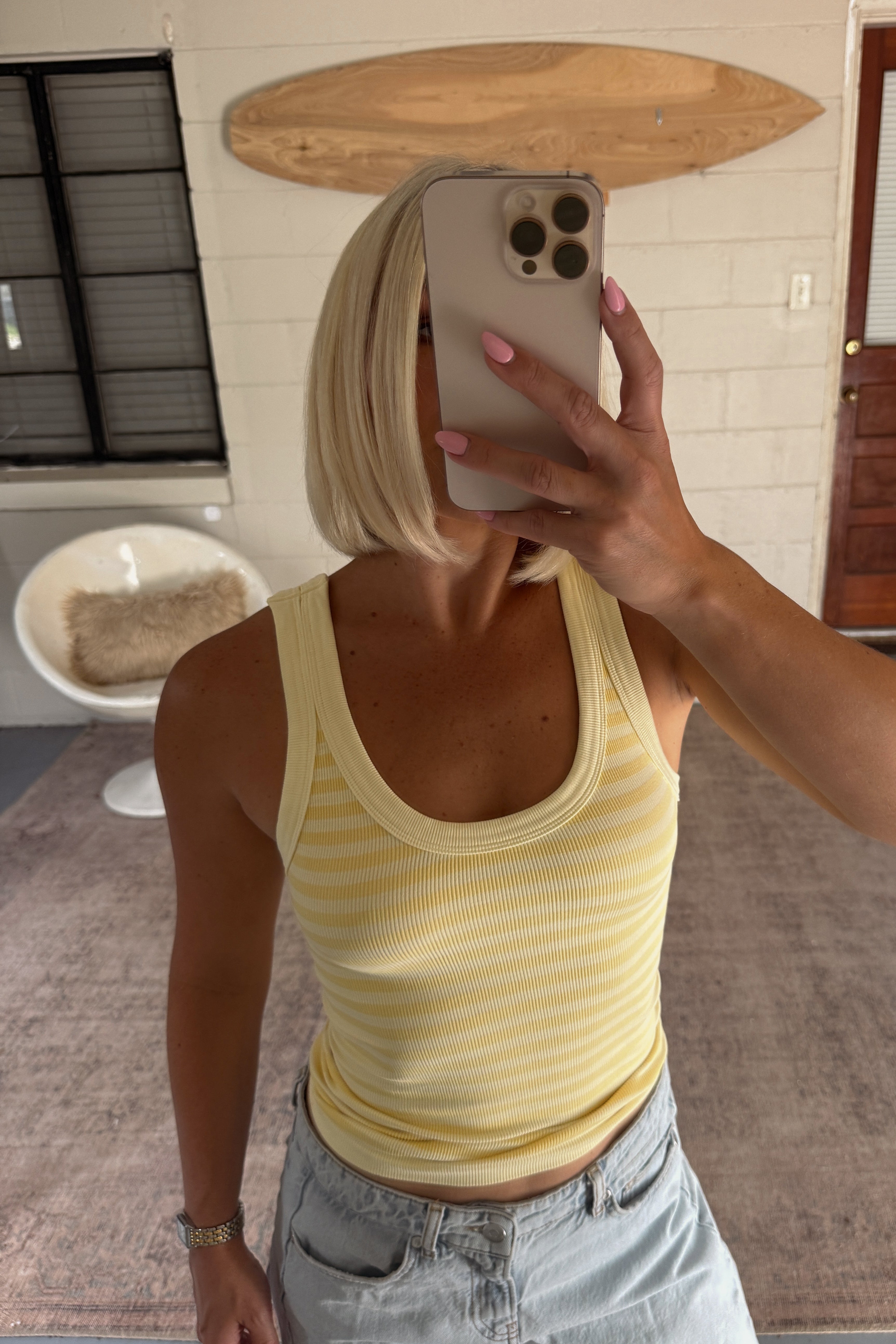 Reversible Striped Tank