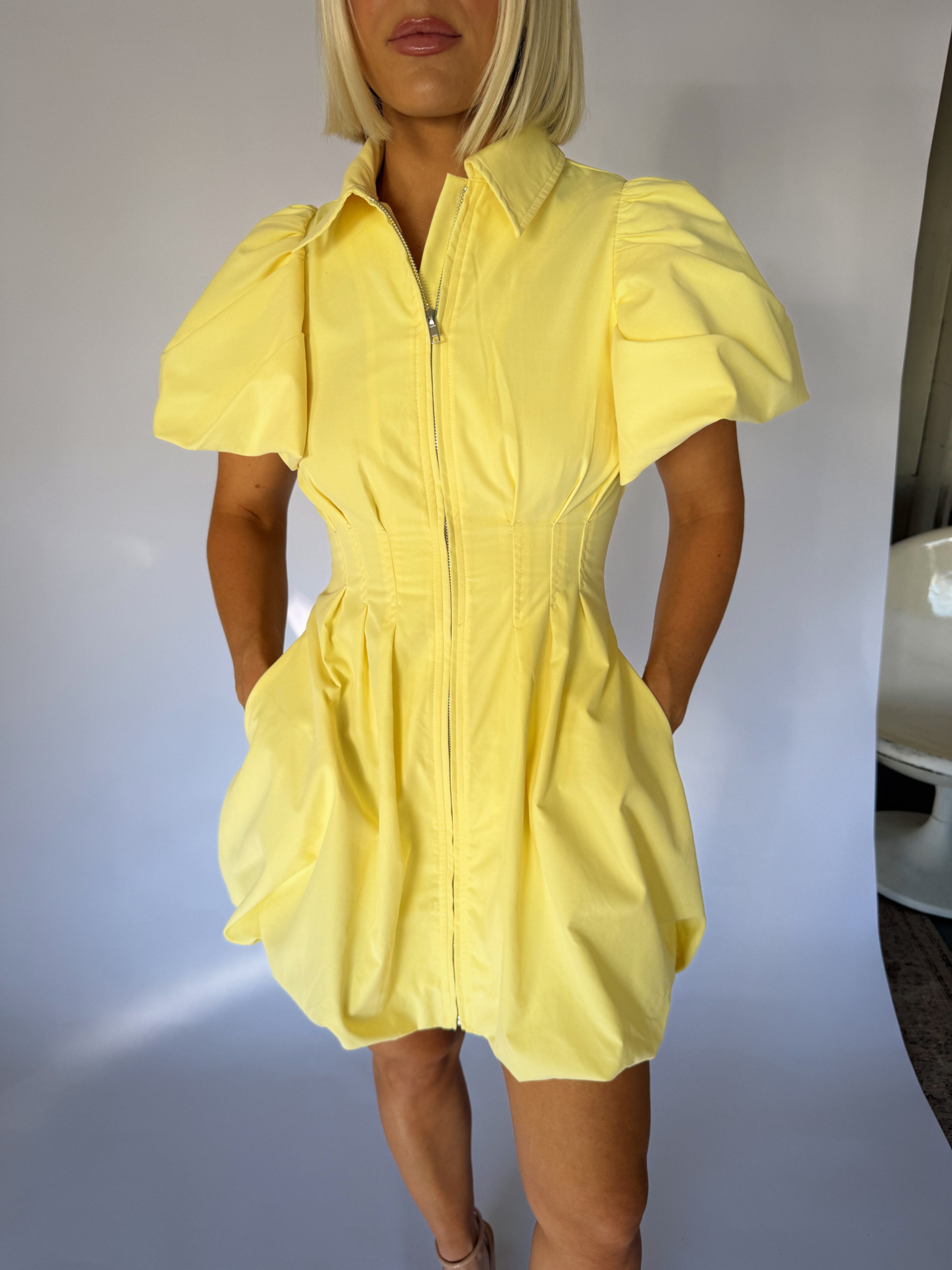 Charlotte Bubble Dress - Yellow