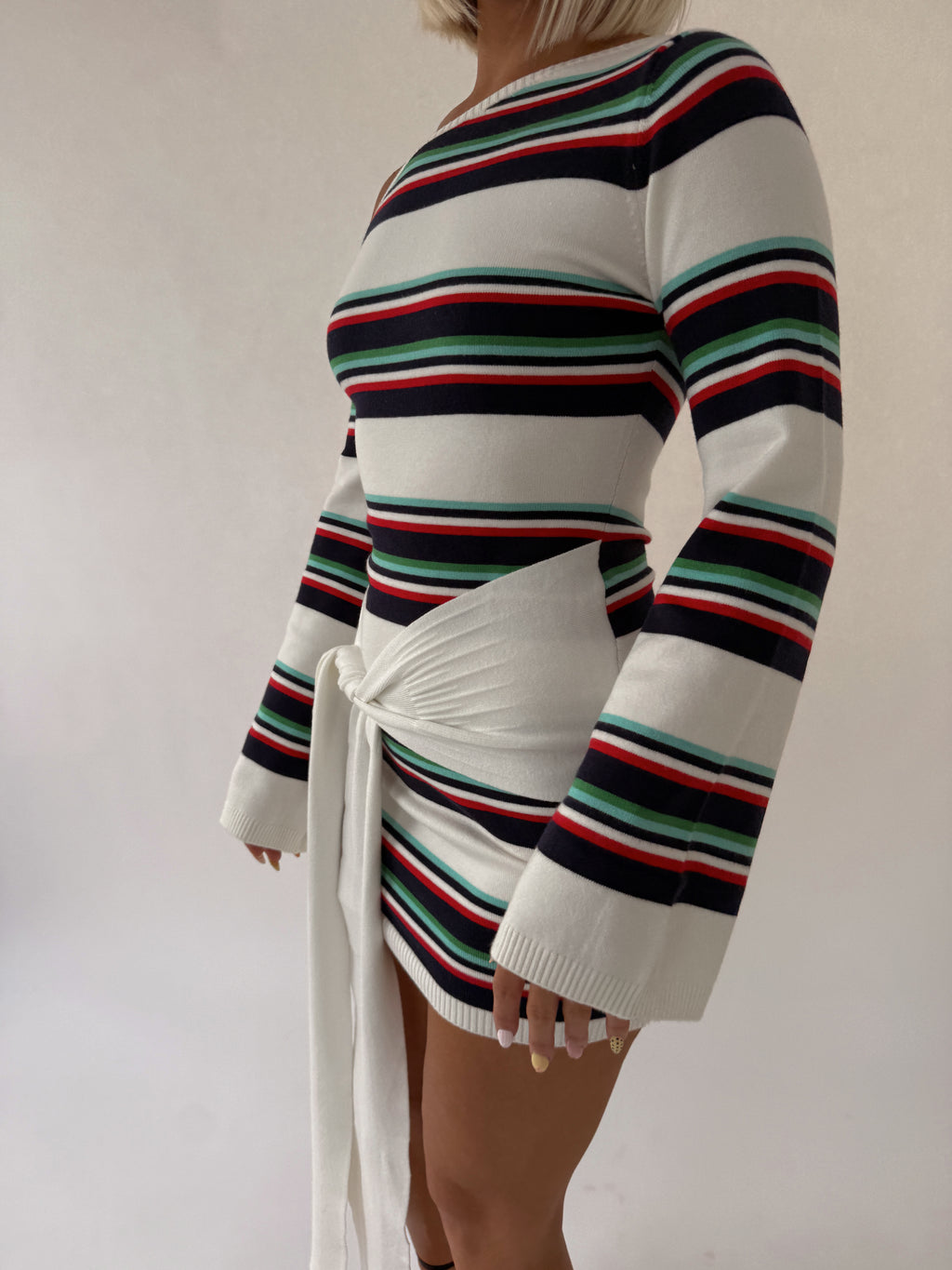 Emryn One-Shoulder Knit Mini Dress