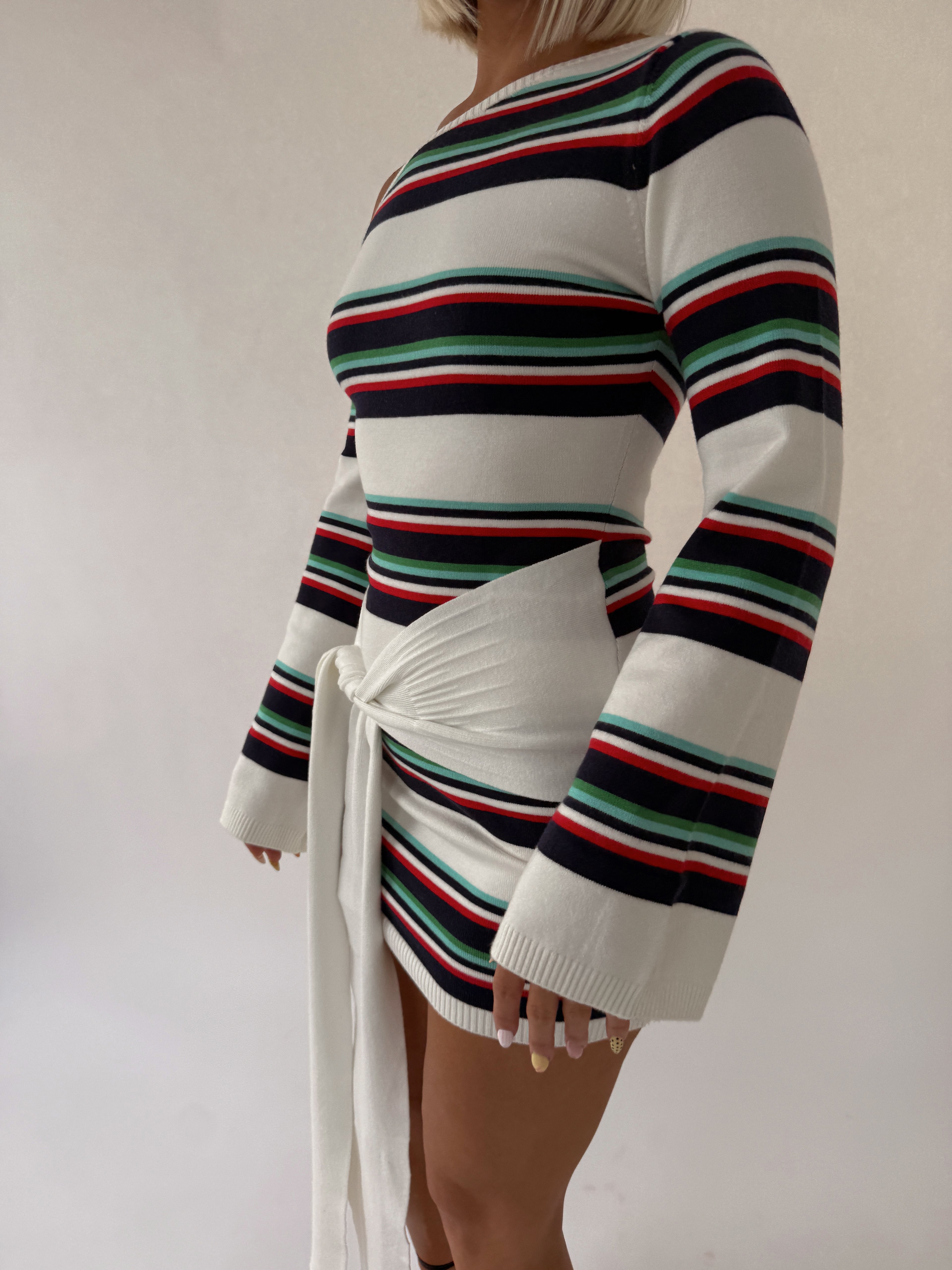 Emryn One-Shoulder Knit Mini Dress