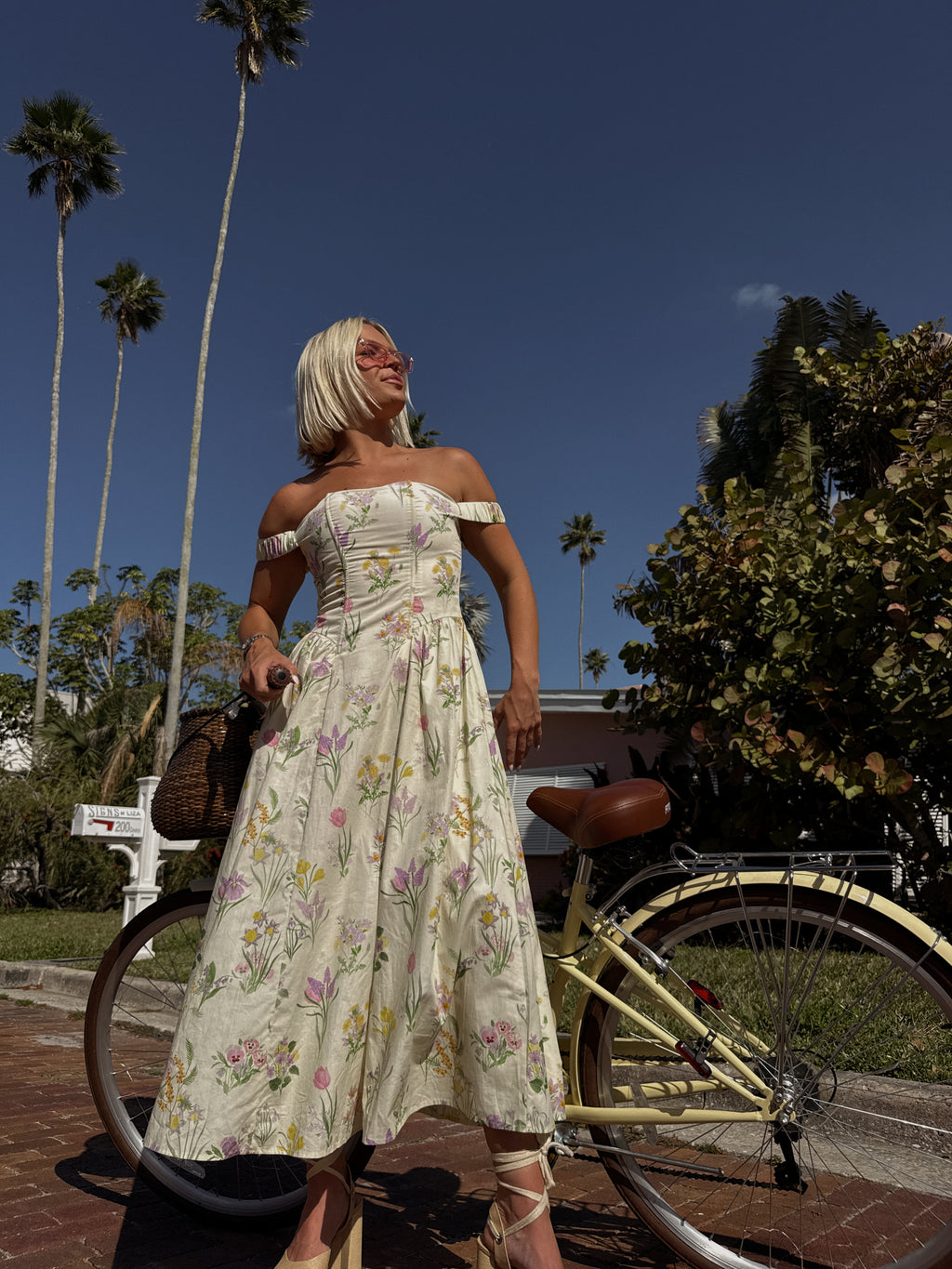 Anastasia Off-Shoulder A-Line Midi Dress