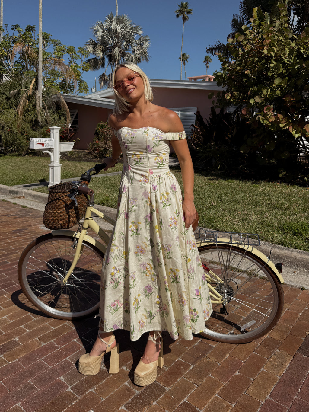 Anastasia Off-Shoulder A-Line Midi Dress