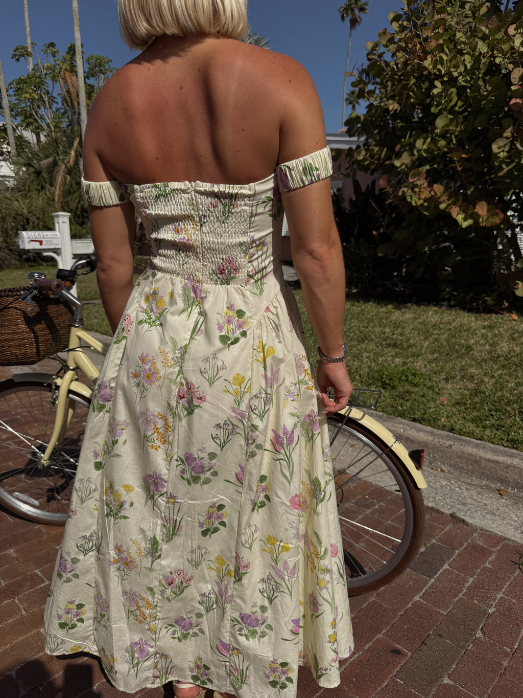 Anastasia Off-Shoulder A-Line Midi Dress