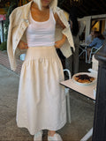 Lola Flared Maxi Skirt - Buttermilk