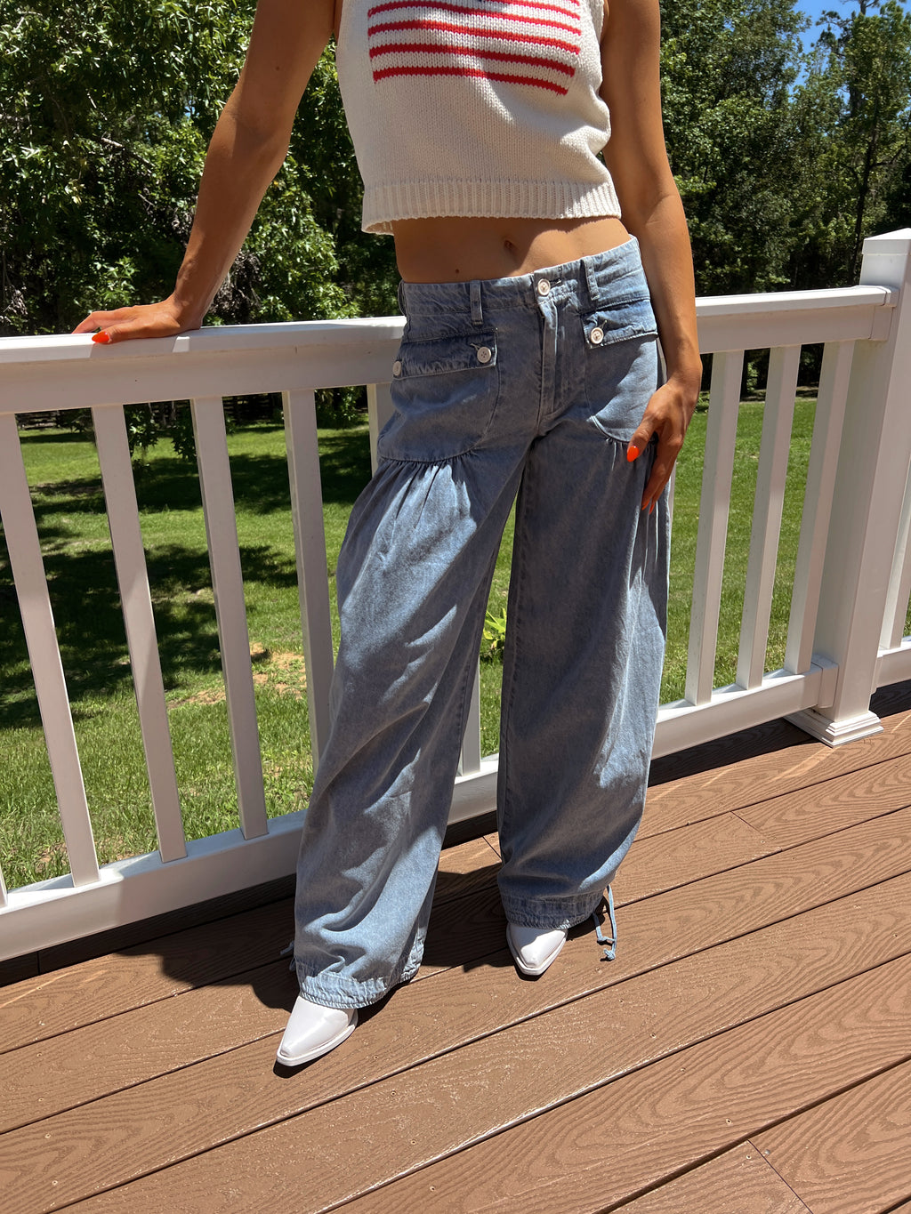 Marigold Wide Leg Jeans - Denim