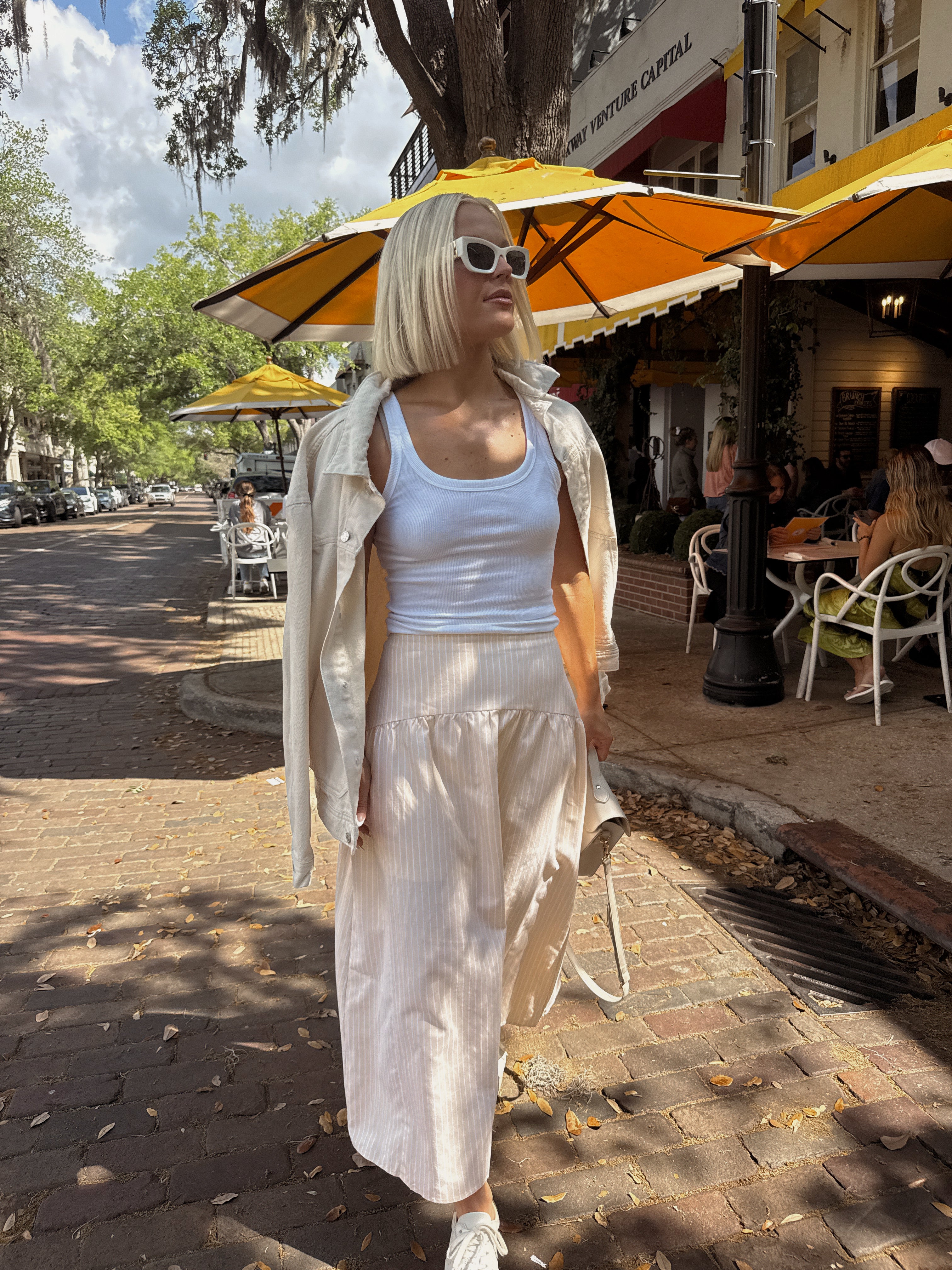 Lola Flared Maxi Skirt - Buttermilk