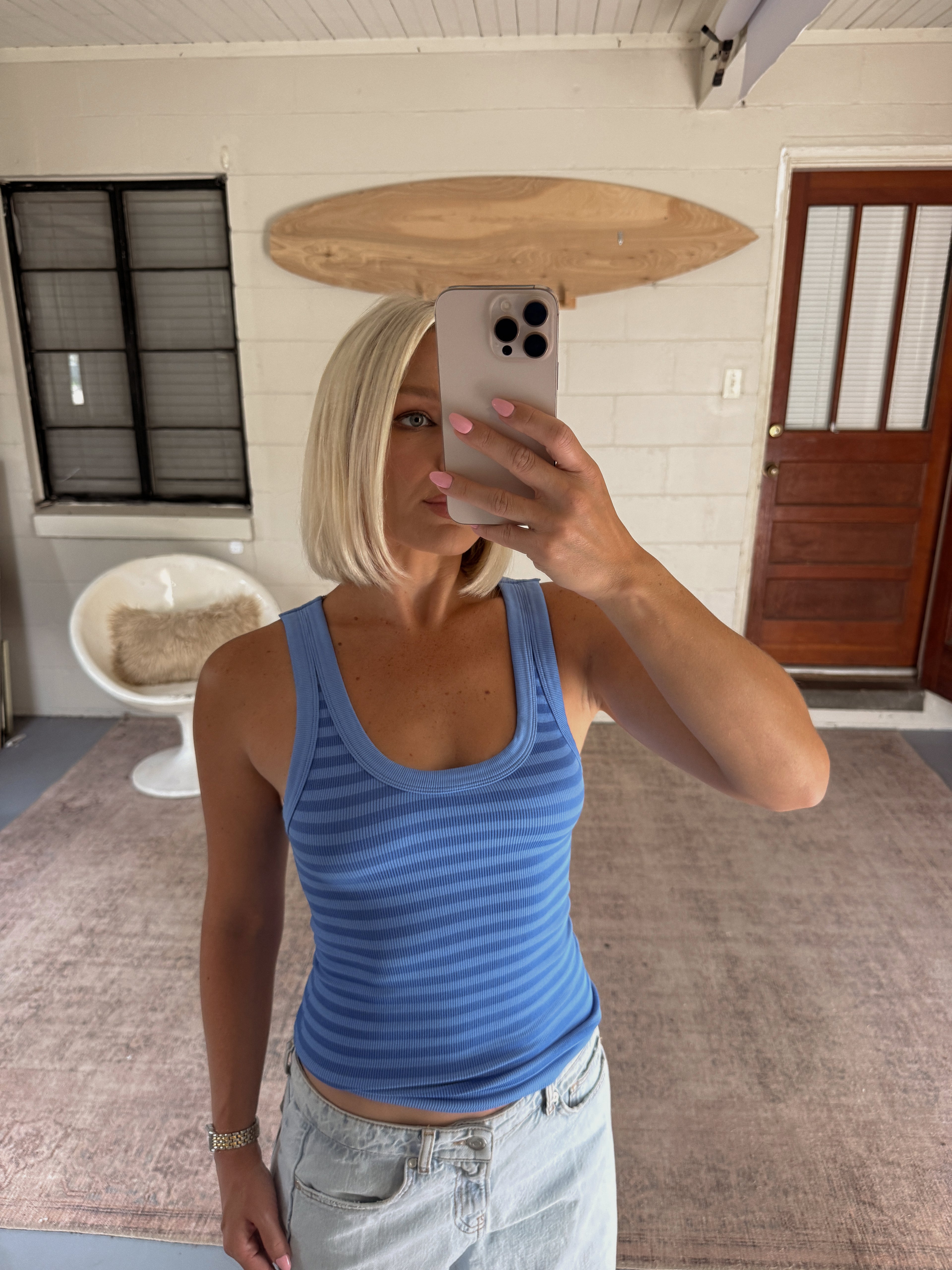 Reversible Striped Tank