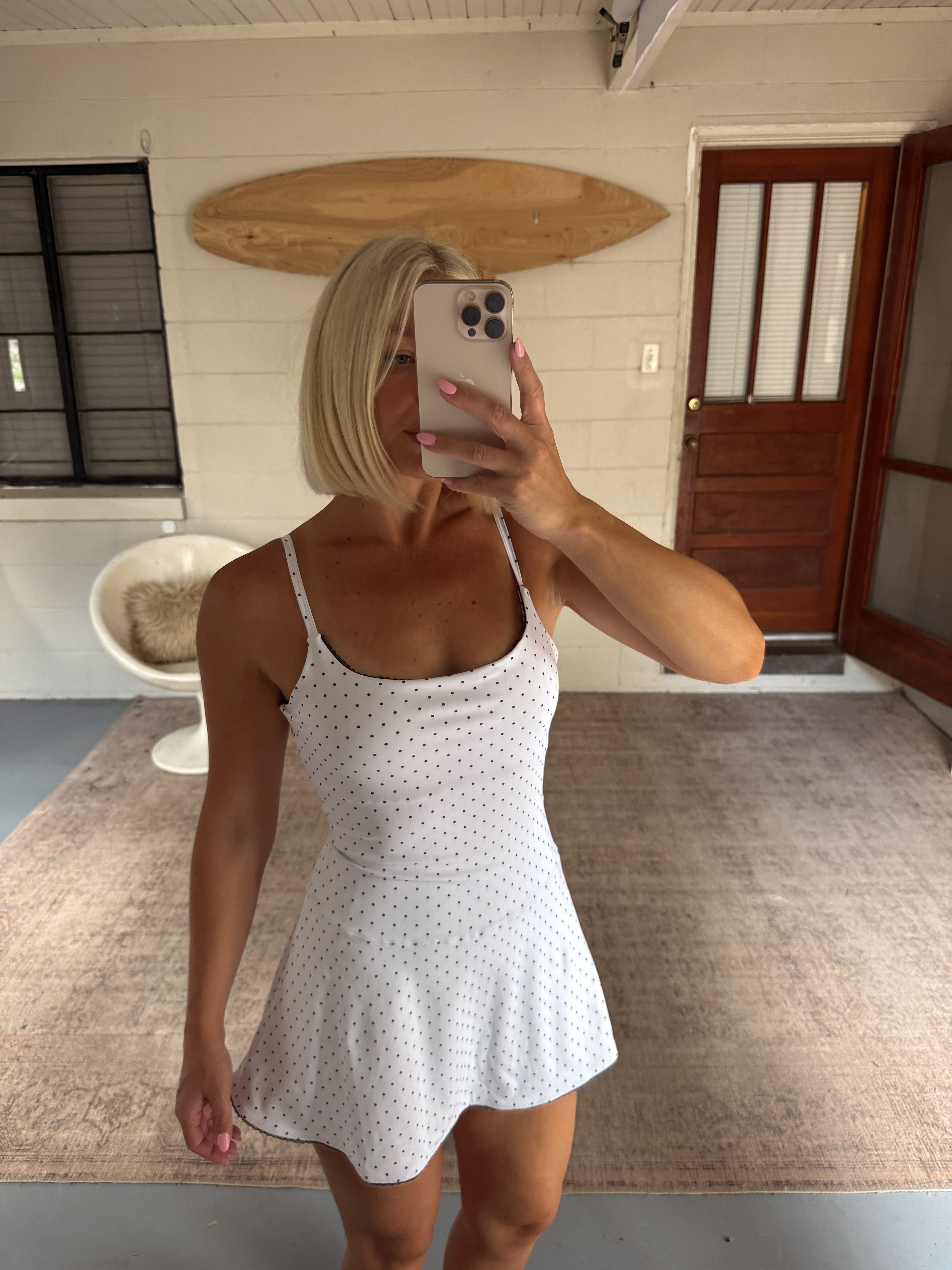 Meredith Polka Dot Athletic Skirtsie