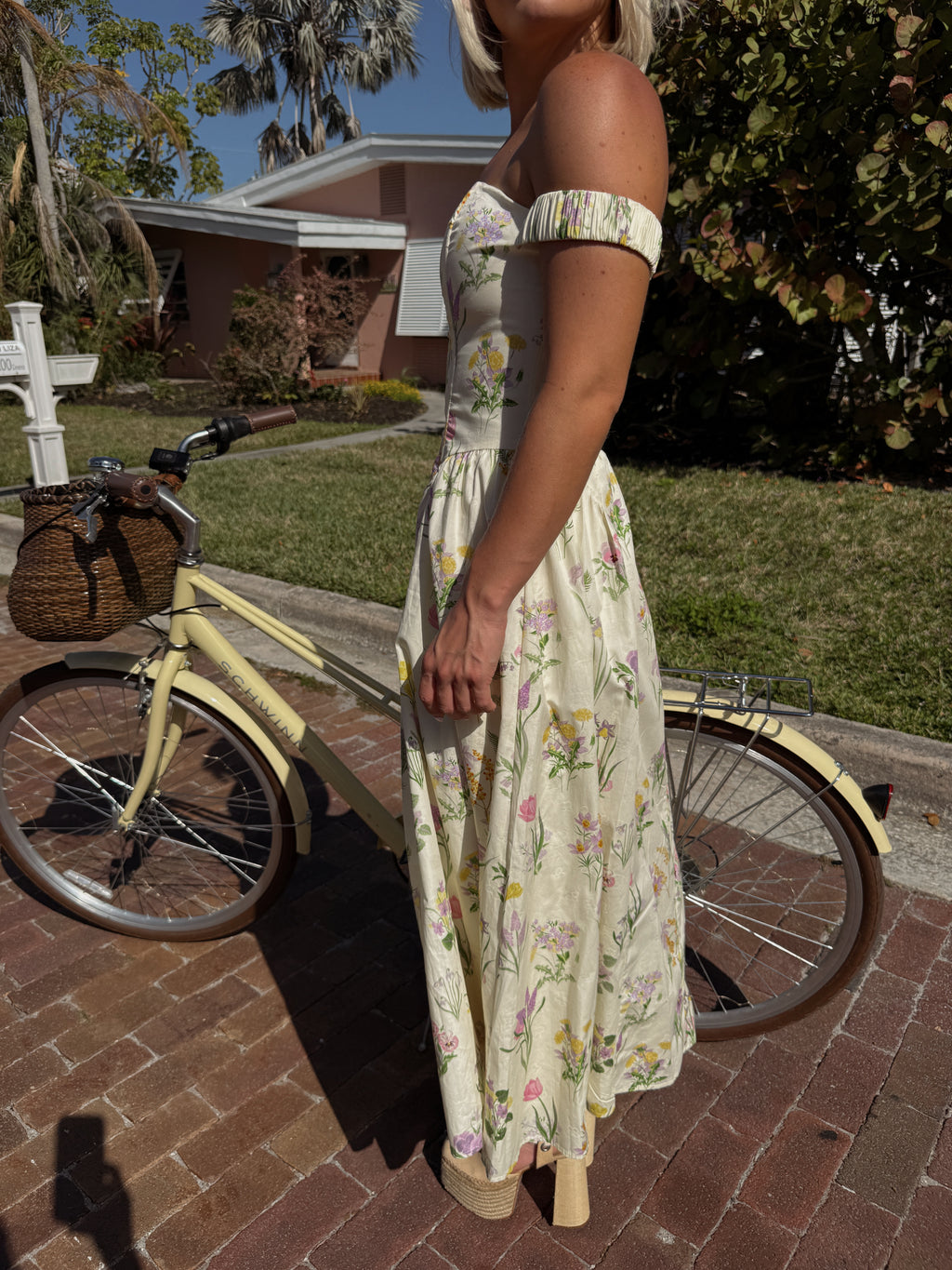 Anastasia Off-Shoulder A-Line Midi Dress