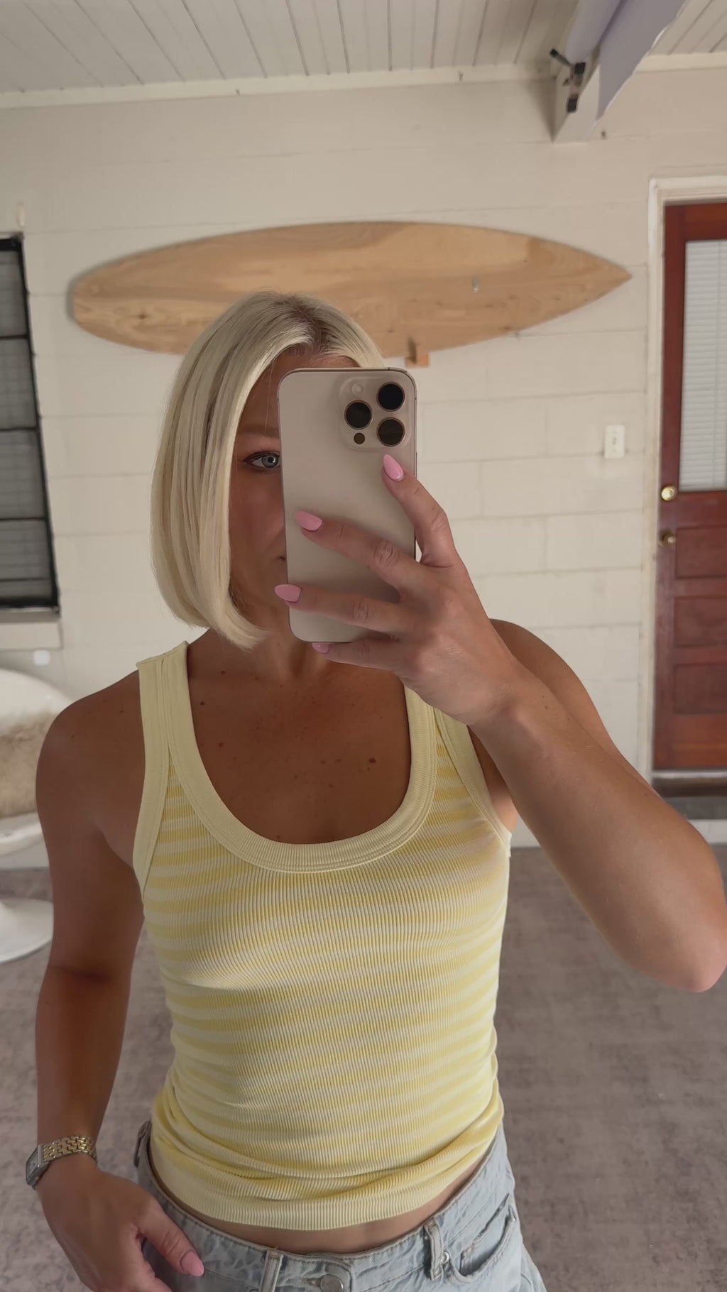 Reversible Striped Tank
